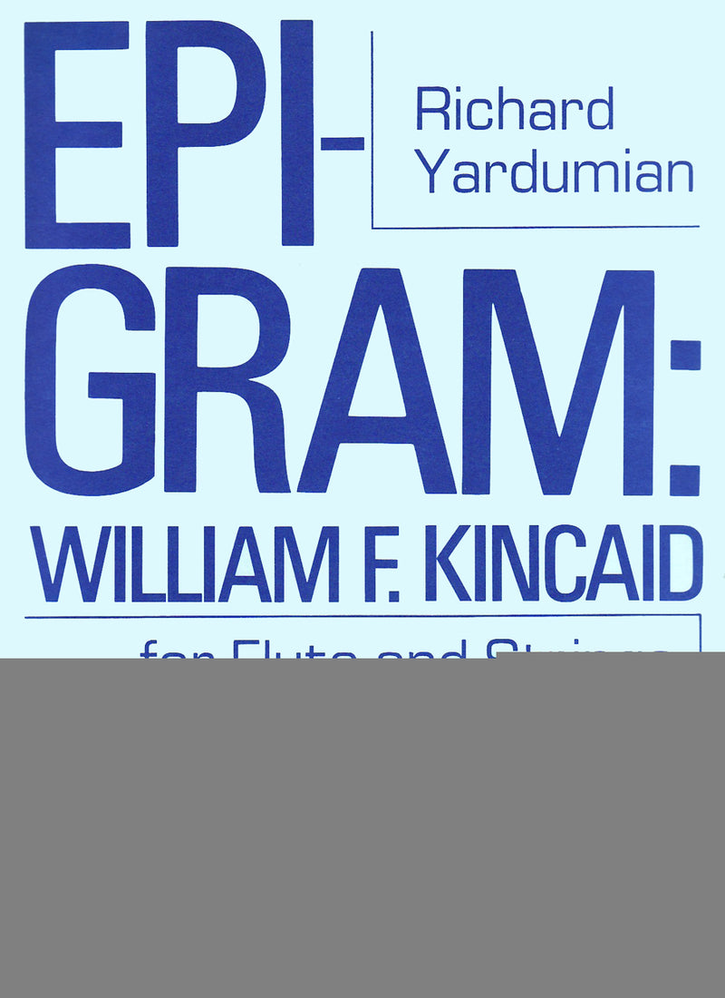 Epigram: William Kincaid