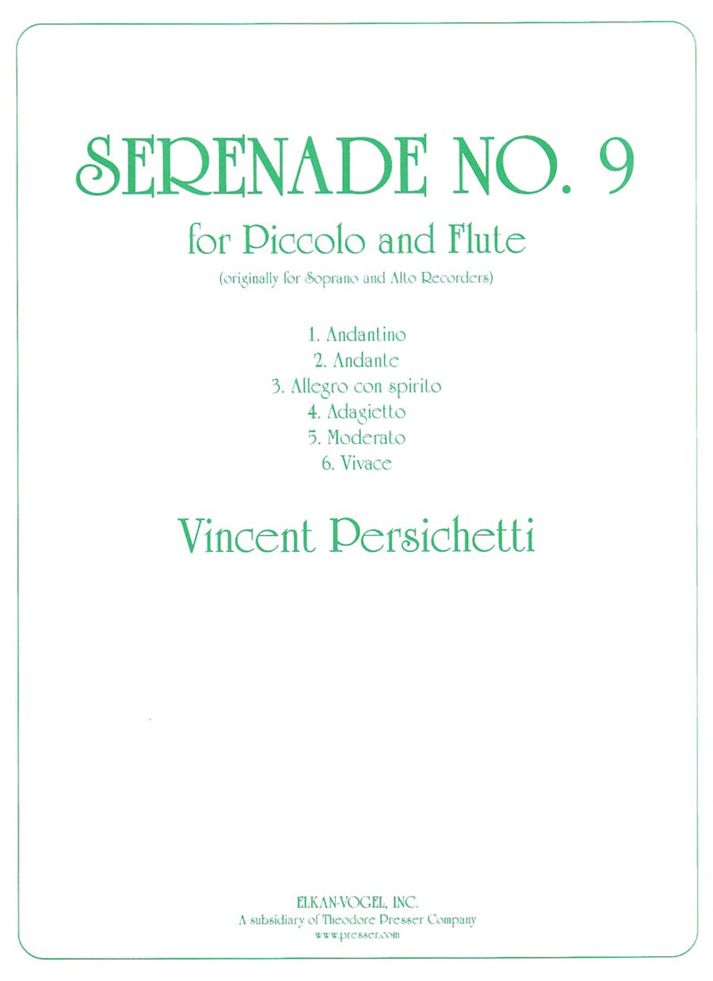 Serenade No. 9 (2 Flutes)