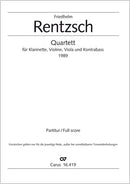 Quartett für Klarinette, Violine, Viola und Kontrabass (Score)