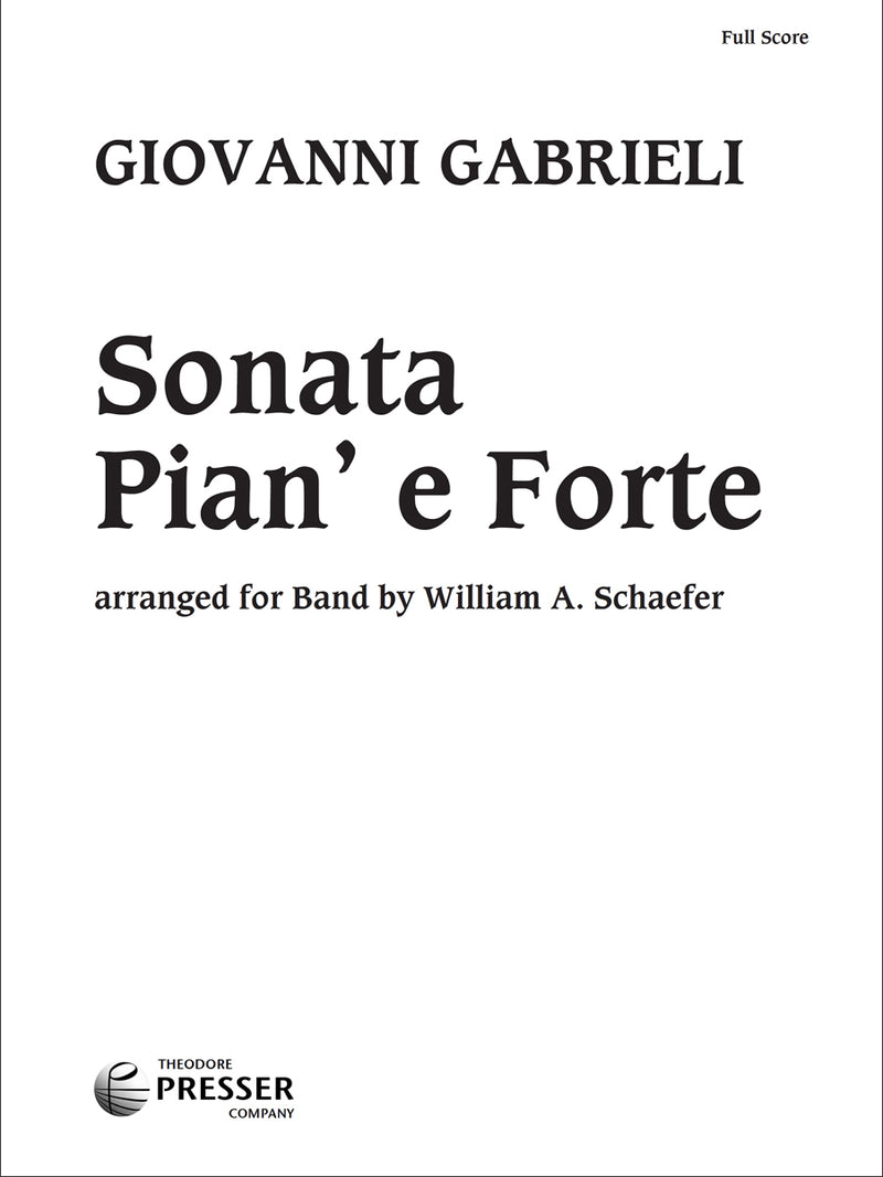 Sonata Pian' E Forte (Study Score)