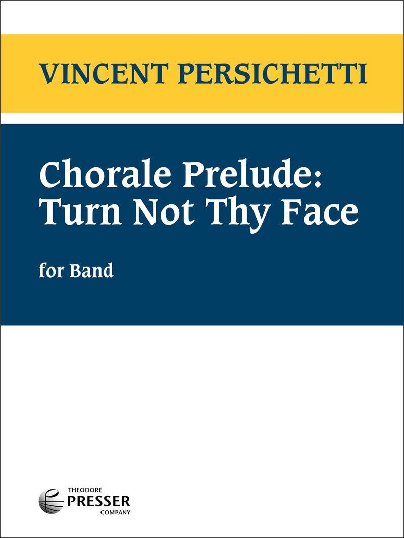 Chorale Prelude: Turn Not Thy Face (Score & Parts)