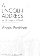 A Lincoln Address (Score & Parts)