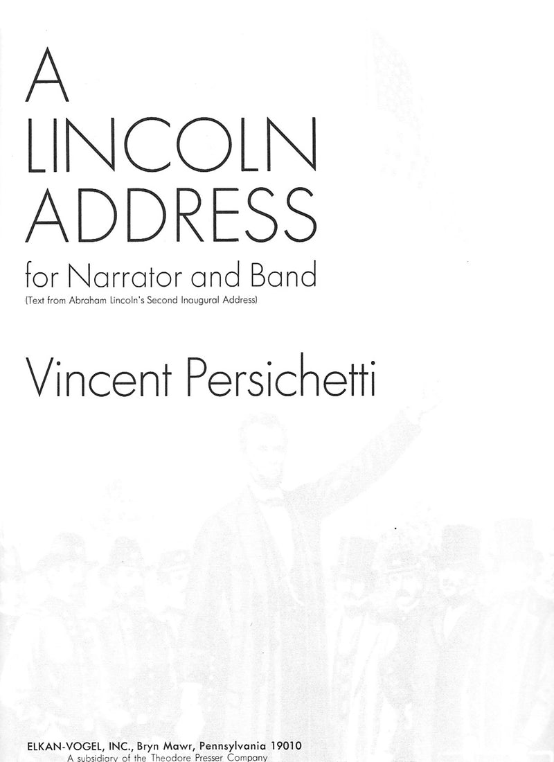 A Lincoln Address (Score & Parts)