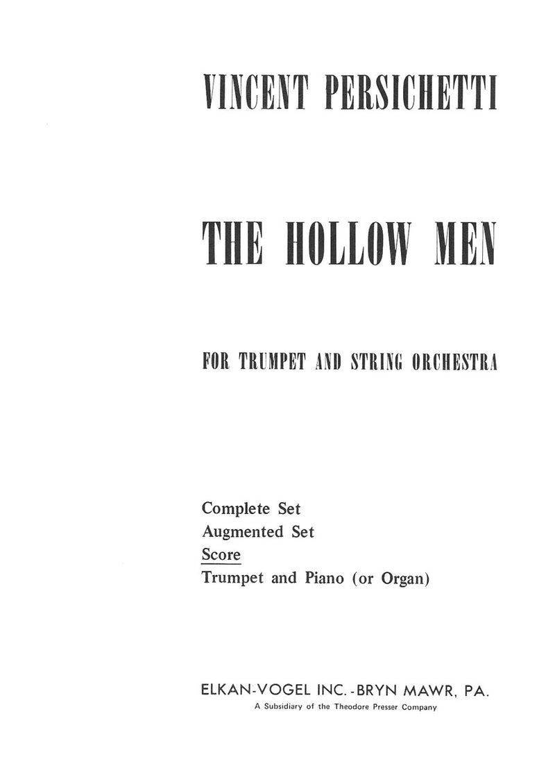 The Hollow Men (Score Only)