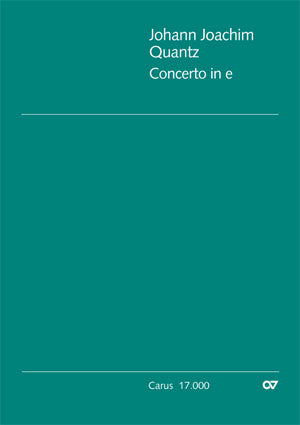 Concerto per Flauto in e, QV 5:116 [score]