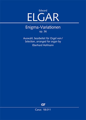 Enigma-Variationen op. 36. Auswahl, bearbeitet für Orgel von Eberhard Hofmann