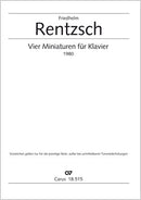 Vier Miniaturen für Klavier