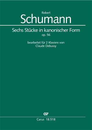 Sechs Stücke in kanonischer Form, op. 56 [playing scores]