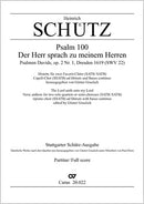 Der Herr sprach zu meinem Herren, SWV 22 (Score)