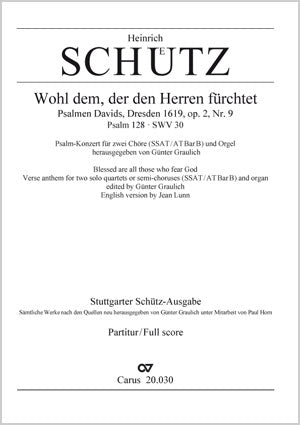 Wohl dem, der den Herren fürchtet, SWV 30 (Score)