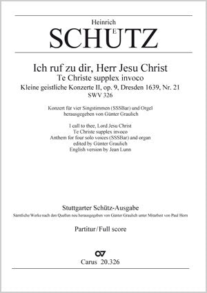 Ich ruf zu dir, Herr Jesu Christ, SWV 326