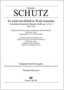 Er wird sein Kleid in Wein waschen, SWV 370 (Score)