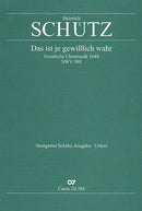 Das ist je gewisslich wahr, SWV 388 (Score)