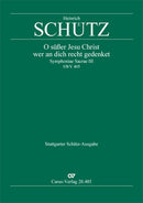 O süßer Jesu Christ, wer an dich, SWV 405 (Score)