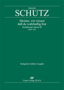 Meister, wir wissen, daß du wahrhaftig bist, SWV 414 (Score)