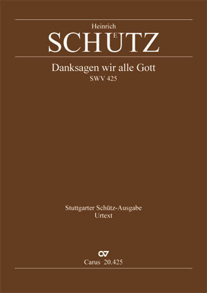 Danksagen wir alle Gott, SWV 425 (Score)