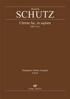 Christe fac, ut sapiam, SWV 431 (Score)