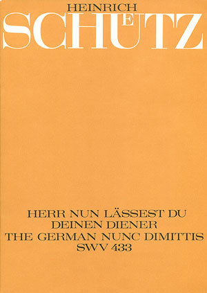 Herr, nun lässest du deinen Diener, SWV 433 (Score)