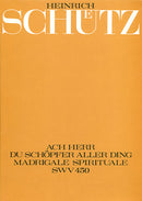 Ach Herr, du Schöpfer aller Ding, SWV 450 (Score)