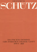 Da pacem, Domine, SWV 465 (Score)