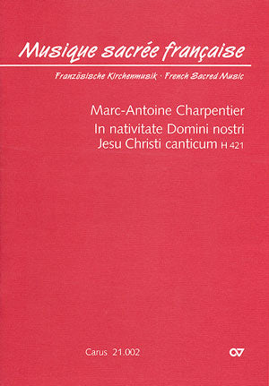 In nativitate Domini nostri Jesu Christi canticum, H 421 [score]