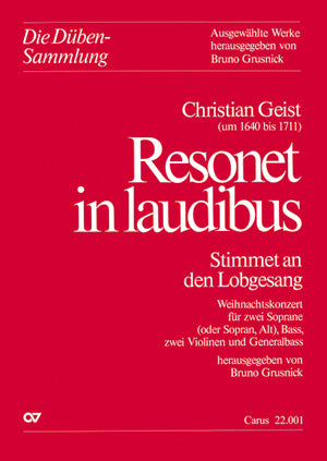 Resonet in laudibus (Score)