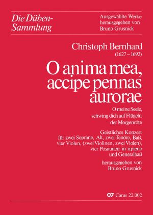 O anima mea, accipe pennas aurorae (O meine Seele schwing dich auf) (Score)