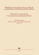 Wilhelm Friedrich Ernst Bach: Thematisch-systematisches Verzeichnis der musikalischen Werke