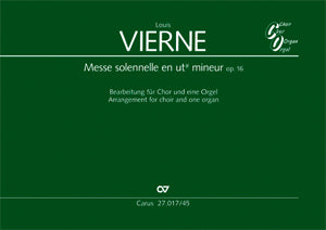 Messe solennelle, op. 16 [Arrangement for choir and 1 organ]