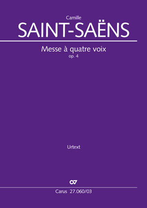 Messe à quatre voix, op. 4（ヴォーカル・スコア）