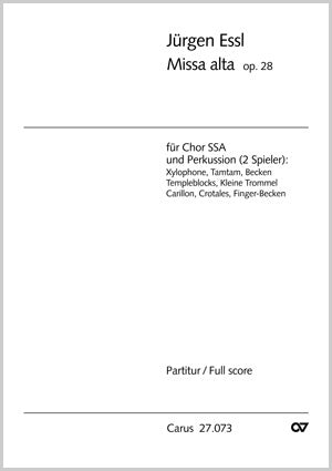 Missa alta, op. 28 (Score)