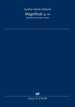 Magnificat, op. op. 94 [Arrangement for choir and 1 organ]