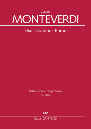 Dixit Dominus Primo, SV 263（ヴォーカル・スコア）