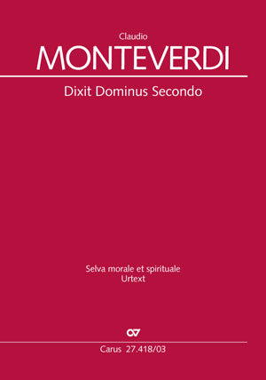Dixit Dominus Secondo, SV 264（ヴォーカル・スコア）