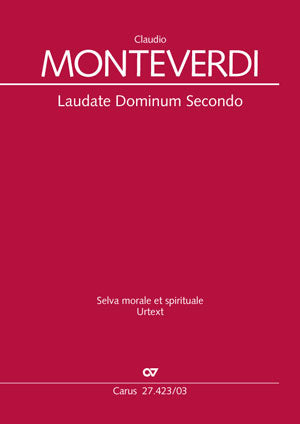 Laudate Dominum Secondo, SV 273（ヴォーカル・スコア）