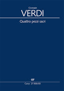Quattro pezzi sacri（ヴォーカル・スコア）