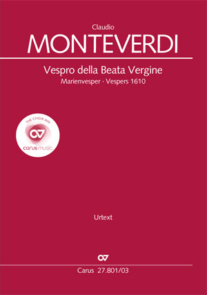 Vespro della Beata Vergine, SV 206（ヴォーカル・スコア）