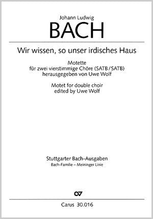 Wir wissen, so unser irdisches Haus (Score)