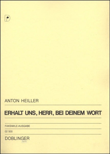 Erhalt uns Herr (Faksimile-Ausgabe)