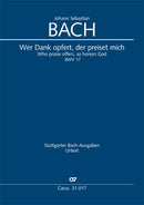 Wer Dank opfert, der preiset mich, BWV 17 (Score)