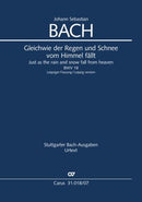 Gleichwie der Regen und Schnee vom Himmel fällt, BWV 18 [study score]