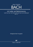 Ich hatte viel Bekümmernis, BWV 21 [study score]