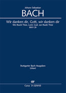 Wir danken dir, Gott, wir danken dir, BWV 29（ヴォーカル・スコア）