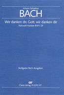 Wir danken dir, Gott, wir danken dir, BWV 29 [study score]