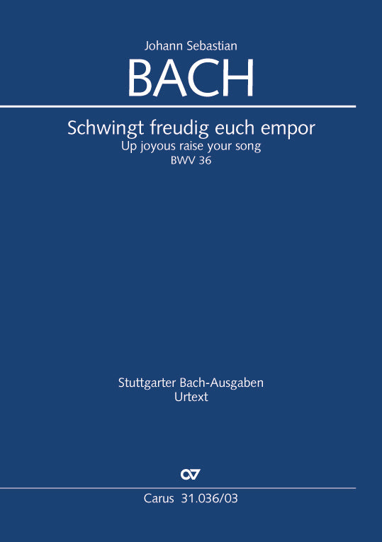 Schwingt freudig euch empor, BWV 36 [ヴォーカル・スコア]