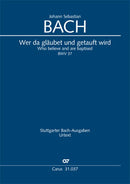 Wer da gläubet und getauft wird, BWV 37 (Score)