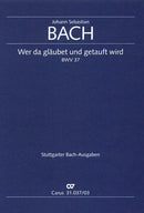 Wer da gläubet und getauft wird, BWV 37（ヴォーカル・スコア）