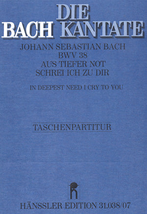 Aus tiefer Not schrei ich zu dir, BWV 38 [study score]