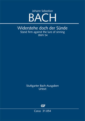 Widerstehe doch der Sünde, BWV 54 [score]