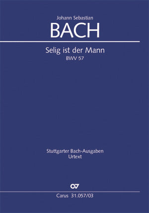 Selig ist der Mann, BWV 57 [ヴォーカル・スコア]